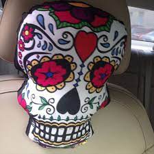Sugar Skull Car Pillow Apollobox