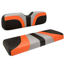 Gray Orange And Black Front Seat Cover