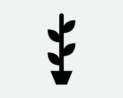 Pot Plant Icon Potted Tree Planting
