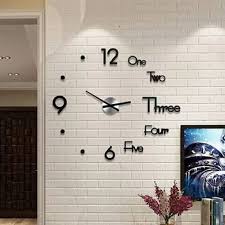 Black Og Diy Wall Clock For Home