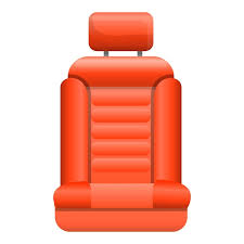 Red Car Seat Icon Cartoon Of Red Car