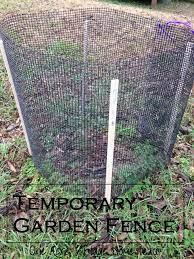 Build A Temporary Garden Fence