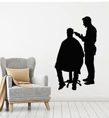 Vvinyl Wall Decal Barber Icon Man S