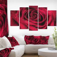 Designart Canada Red Rose Canvas Print