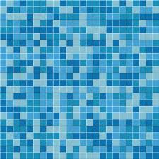 Pool Tile Seamless Pattern Blue Mosaic