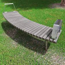 Wandin Curved Timber Bench Seat