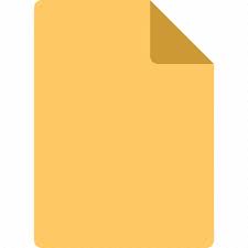 Yellow Paper Icon On