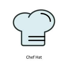 Chef Hat Vector Fill Outline Icon