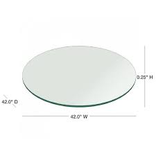 Clear Round Glass Table Top