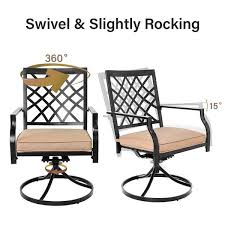 Meooem Metal Bistro Chair Outdoor