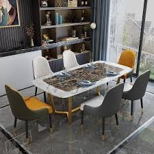 6 Seater Modern Dining Table Set