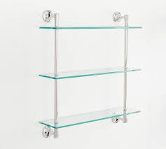 Mercer Triple Glass Shelf Pottery Barn