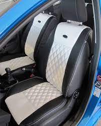 Ford Fiesta Black White Car Seat Covers