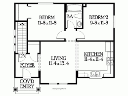 Craftsman Style House Plan 2 Beds 1