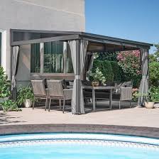 Allen Roth Gazebo With Sliding Roof