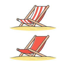 Wooden Chaise Lounge Vector Icon