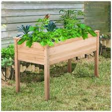 Wooden Raised Garden Bed For Vegetables