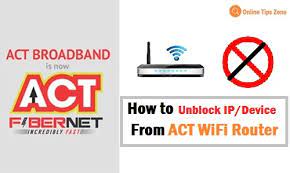 how to unblock someone on act wifi