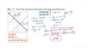 The Distance Between 2 Parallel Lines