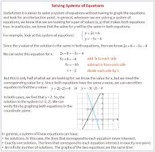 Solving Systems Of Equations