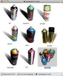 Spraypaint Can Icon Set By Turnrock On