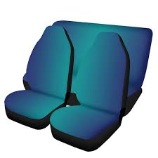 Blue Ombre Car Seat Covers Set