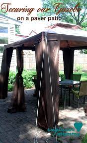 Secure A Gazebo Canopy On A Paver Patio