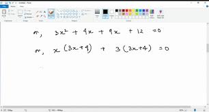 Each Quadratic Equation