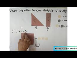 Maths Project Linear Equation In One