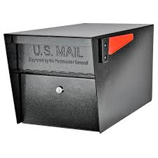 Mail Manager Locking Post Mount Mailbox