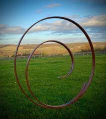 Exterior Rustic Garden Ring Swirl Curl