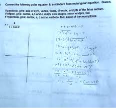 Solved Equation Sketch Convert The