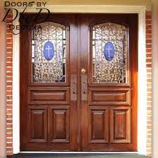 Custom Church 1 Lite Leaded Glass Doors