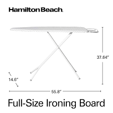 Hamilton Beach Full Size Ironing Board Model 83130 White