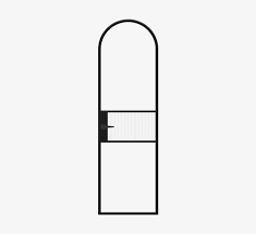 Nathalie Single Arched Door Omnia Steel