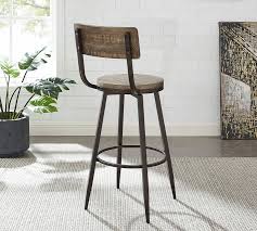 Arnold Reclaimed Wood Swivel Stool