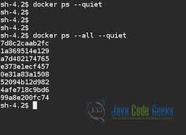 docker list containers docker ps