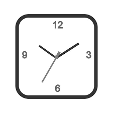 Square Clock Vector Art Icons And