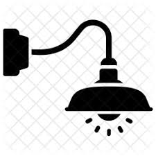 Wall Light Icon In Glyph Style