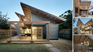 Slanted Roof House Rustic Vibe Modern