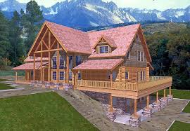 House Plan 87072 Log Style With 3492