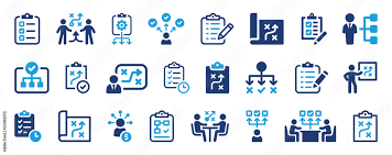 Planning Icon Set Plan Vector Symbol