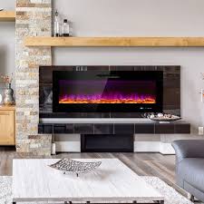 Costway 50 Electric Fireplace Recessed