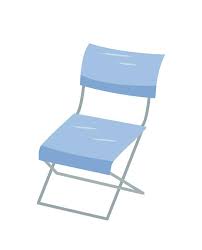 Folding Chair Icon Doodle Vector