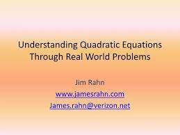 Ppt Understanding Quadratic Equations