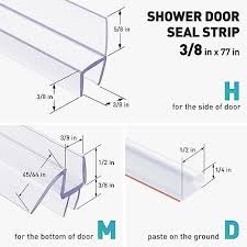 Glass Glass Shower Door Seal Strip