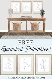 Abstract Botanical Prints Free