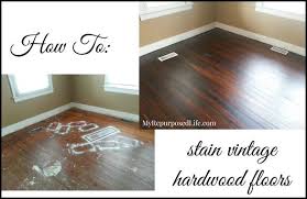 How To Stain Vintage Hardwood Floors