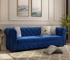 Blue Sofa Buy Blue Sofa Sets In