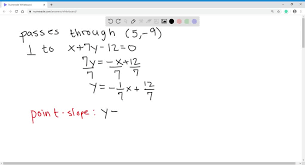 Equation For Each Line